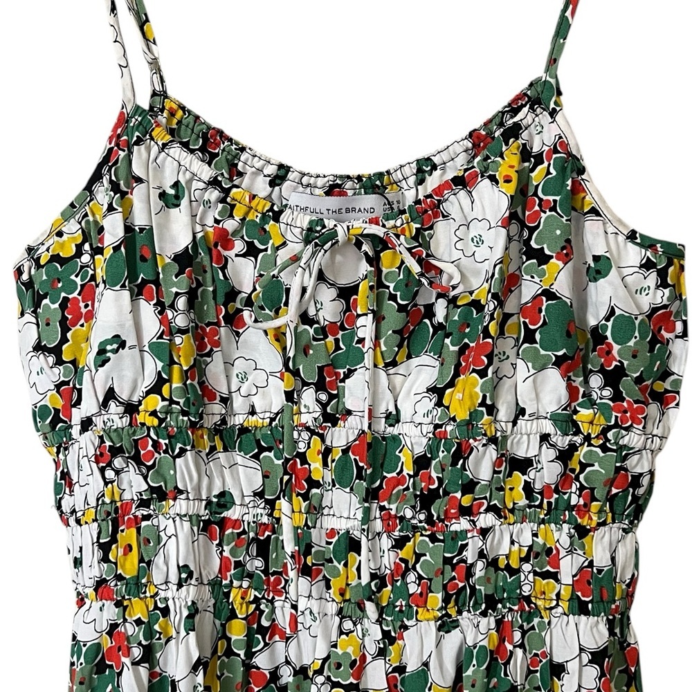 Faithful the Brand Revolve NWOT Lea vita Bella floral mini dress ruched - Picture 8 of 14
